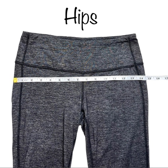 Athleta Black Marled Athletic Cropped Capri Pull On Legging Tights Size Small - Picture 11 of 17